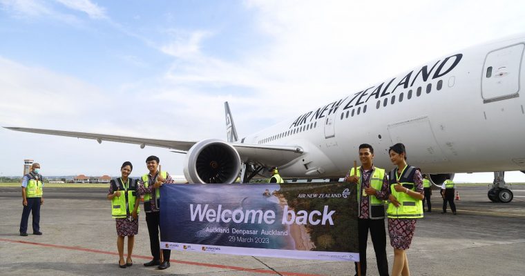 AIR NEW ZEALAND REAKTIVASI RUTE AUCKLAND-DENPASAR